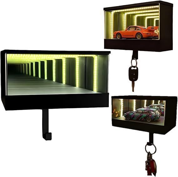 Expositor de Pared LED 3D para Llaves de Garaje