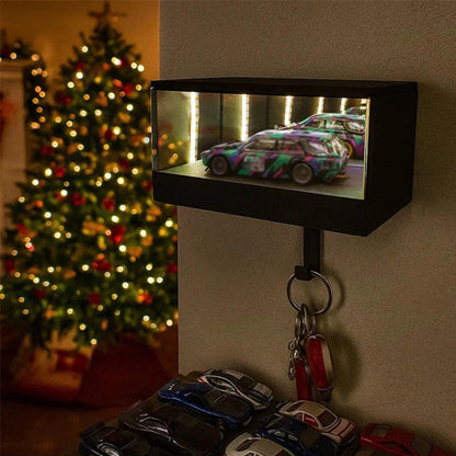 Expositor de Pared LED 3D para Llaves de Garaje